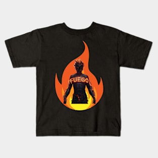 Fuego of Faith: Ignite Your Passion this Easter (Flame, Fire, Fuego, Holy Fire, Holy Spirit) Kids T-Shirt